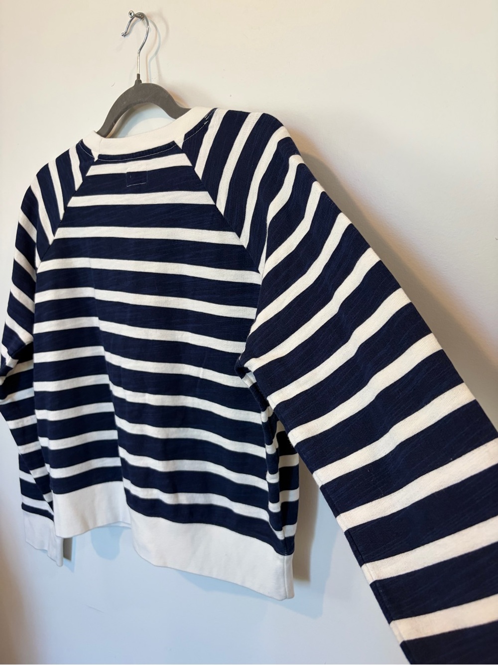 J. Crew Vintage cotton terry crewneck pullover in stripe - Small - Picture 11 of 13